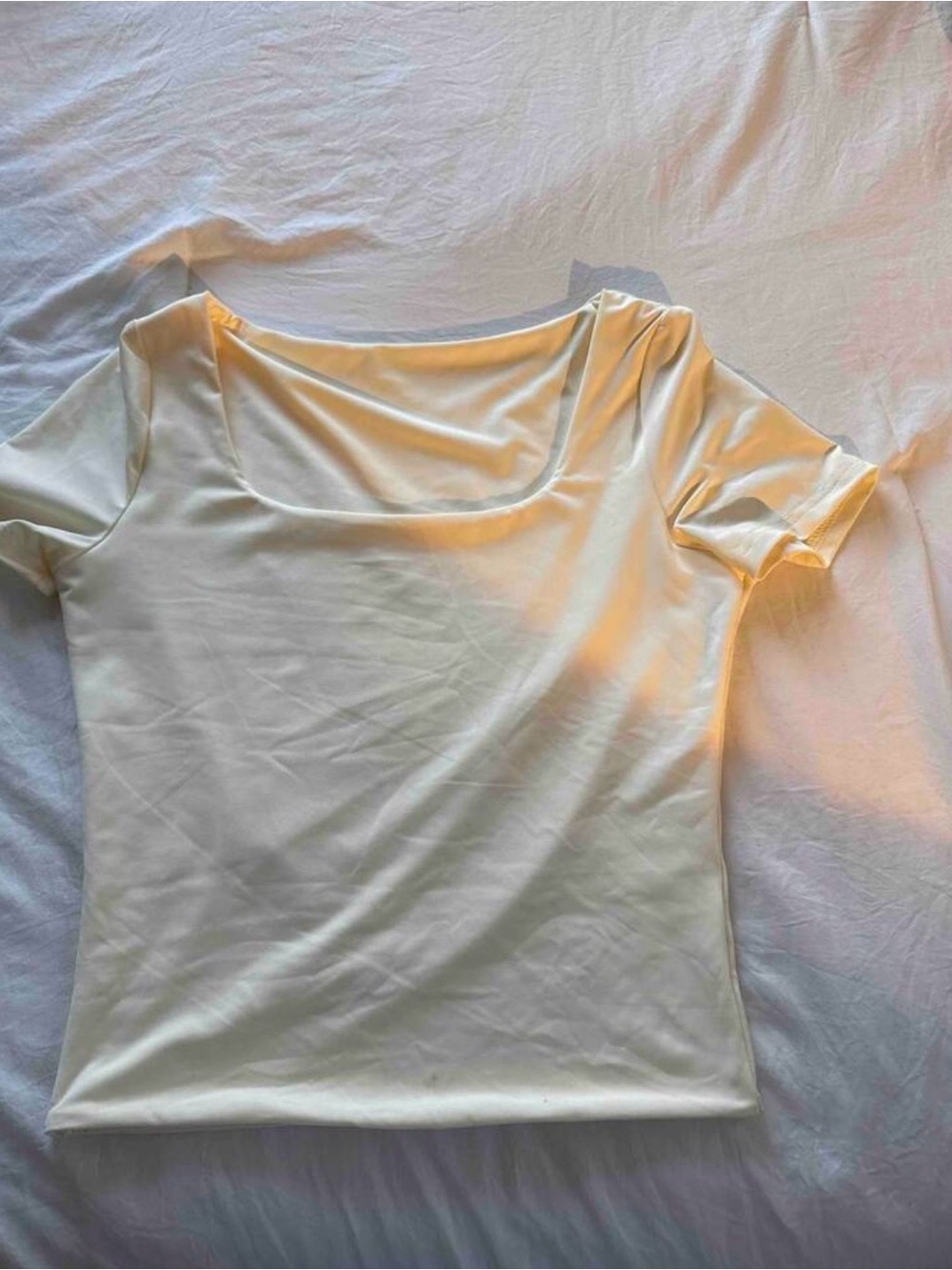 Classic Scoop Neck Women’s Top - Cream
